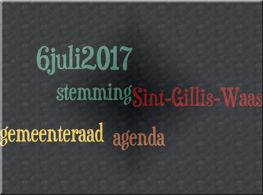 Gemeenteraad 6 juli 2017
